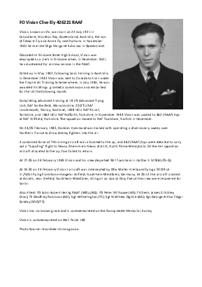 A preview of a PDF biography for Ely, Vivian Clive